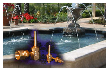 Line Jet w/ shut off for Water Fountains