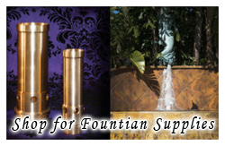 Buy water fountain supplies, nozzles and jets.